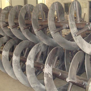 加工中的双螺带搅拌器